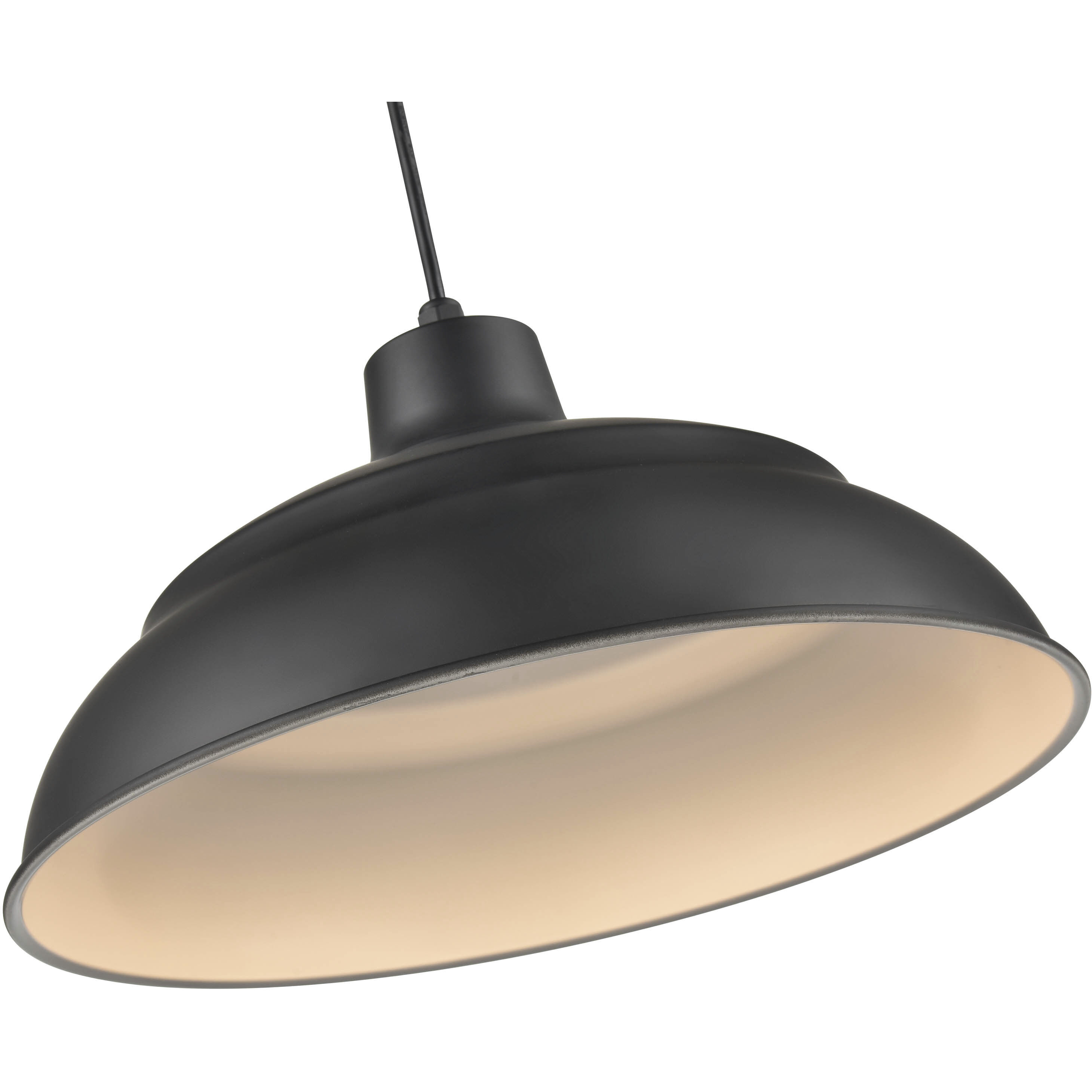 R Series 1 Light 17 inch Satin Black Pendant Ceiling Light